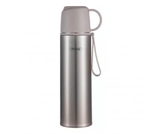 Termosas Rosberg 55R52010FG, nerūdijantis plienas, 0.5 L, pilkas. Talpa: 0.5 L