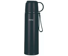 Termosas Rosberg 55R52010FB, nerūdijantis plienas, 0.5 L, juodas. Talpa: 0.5 L