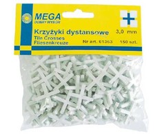 Krzyżyki Plytelių tarpikliai 10.0 mm 40 vnt. mega