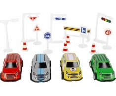 Metaliniai lenktyniniai automobiliai su priedais MEGA CREATIVE 502152