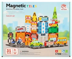 Mega Creative Magnetinės kaladėlės City 31 vnt. 25X20X6 MC pud 12 (188-M501)