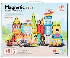 Mega Creative Magnet City konstruktoriaus kaladėlės 50 vnt. 33X26X6 MC PUD 8 (188-M503)