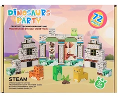Mega Creative Magnetinės kaladėlės DINO 72 vnt. 18X14X5 MC pud 30 (JM905)