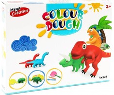 Mega Creative Plastilino rinkinys "dinozaurai" su formelėmis