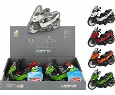 Mega Creative MOTOCYKL B/O 14CM SCOOTER MC DISP 8/112