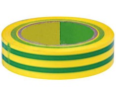 Taśma PVC izoliacinė juosta 15 * 0,15 mm, ilgis = 10 m, žalia (iki 1 kV) 1 vnt.