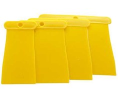 Szpachelki Plastikinės atverčiamos mentelės, 4 vnt. rinkinys.