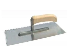 Paca Nerūdijančio plieno mentelė 270 * 130 mm, dantys 4 * 4 mm, atvira rankena, aliuminio koja