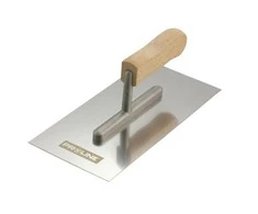 Paca Nerūdijančio plieno mentelė 270 * 130 mm lygi medinė rankena, aliuminio prolinas