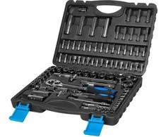 Mega Rinkinys 94 galvučių ir antgalių rinkinys 1/2'', 1/4'', 4-32 mm