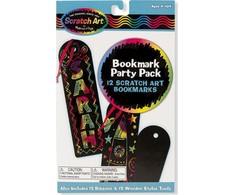 MELISSA &amp; DOUG 12vnt SCRATCH PARTY ŽYMES SCRATCH ART PARTY PACK