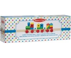 Melissa &amp; Doug MLISA Medinis traukinys traukinys Jumbo 40644