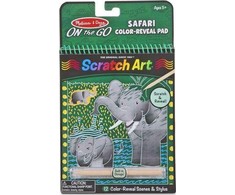 Melissa &amp; Doug Graviravimo rinkinys Safari Scratch Card MelissaDoug kūrybinis žaislas