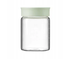 Mellow Yellow BUYDEEM stikliniai indeliai 500 ml su dangteliu, žalsvos spalvos, modelis CS1013