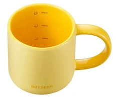 Mellow Yellow Mellow Geltona BUYDEEM Keraminis puodelis 300 ml, modelis CD1018, spalva