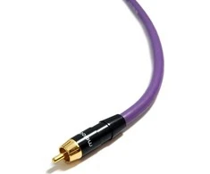 Kabelis Melodika RCA (Cinch) - RCA (Cinch) 0,5 m violetinė
