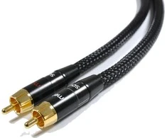 Kabelis Melodika RCA (Cinch) x2 - RCA (Cinch) x2 4m juoda