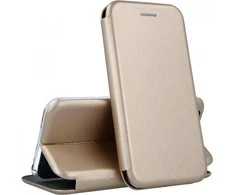 Beline dėklas Book Magnetic Apple iPhone 13 Pro 6,1" aukso spalvos