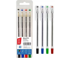 Memobe rašiklis 0,7 mm, 4 spalvos, biuro reikmenys