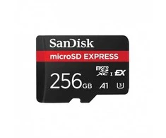 Atminties kortelė „SanDisk Express Micro SD“ 512 GB, R 880 MB/s, W 650 MB/s, ilgalaikis įrašymo greitis 210 MB/s, U3, C10