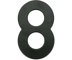 Haushalt Numeris "8", matinės juodos spalvos, 145 mm