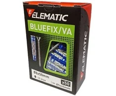 Įvaras Elematic BLUEFIX/VA, universalūs, 8x50 mm, 50 vnt.