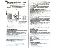 Memorysolution Radijas su BT-USB grotuvu Tiross Ts-466