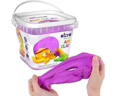 Memorysolution Lengvo oro žaidimo tešlos rinkinys violetinis 910ml