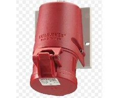 Mennekes CEE sieninis lizdas 5P 32A 380V H6 IP44 raudonas
