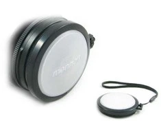 MENNON Wb objektyvo dangtelis skirtas 49 mm baltos spalvos balanso objektyvui
