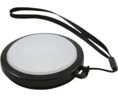 MENNON Wb objektyvo dangtelis, skirtas 58 mm baltos spalvos balanso objektyvui