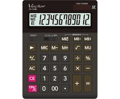 Men's Vector Kalkulator Vector VC-12 BK Juodas 12 Pozycyjny 155x209x34,7mm