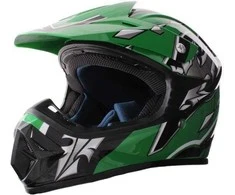 Mentor Nežinomas Motociklininko šalmas HD-806, M (57-58 cm), juoda/žalia