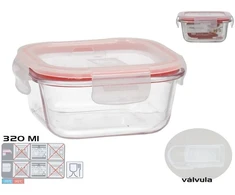 Kvadratinė pietų dėžutė 320 ml, 5,5 x 12 x 12 cm, KITCHEN&amp;GO
