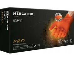 Mercator Medical Nitrilo pirštinės GoGrip Oranžinis, dydis M, 50 vnt.