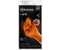Rękawice „Mercator Gogrip“ nitrilinės pirštinės, oranžinės, 4 vnt. pakuotėje, L dydis