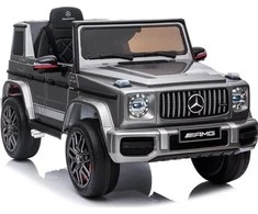 Vienvietis vaikiškas elektromobilis Lean Cars Mercedes G63 AMG, sidabrinis