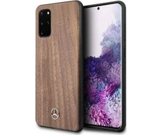 Mercedes Benz Samsung Galaxy S20+ Mercedes dėklas Wood Line Walnut (MEHCS67VWOLB) rudos spalvos