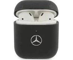 Mercedes Benz Apple AirPods Mercedes Cover Electronic Line (MEA2CSLBK) ausinių dėklas juodos spalvos