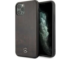 Mercedes Benz Apple iPhone11 PRO Mercedes Hard dėklas Wood Line Rosewood (MEHCN58VWOBR) rudos spalvos