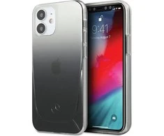 Mercedes Benz Apple iPhone 12 Mini Mercedes dėklas Transparent Line (MEHCP12SARGBK) juodos spalvos