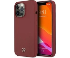 Mercedes Benz Apple iPhone 13 Pro Mercedes dėklas Silicone Line (MEHCP13LSILRE) raudonos spalvos