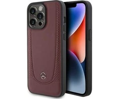 Mercedes MEHCP15LARMRE Apple iPhone 15 Pro 6.1" dėklas telefonui raudonos spalvos Leather Urban Bengale