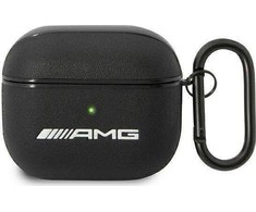 Mercedes AMG Leather Big Logo - dėklas skirtas Apple AirPods 3 (Juodas)
