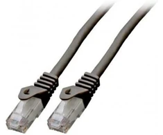 Mercodan Patch kabelis CAT6 UTP, juodas, 5.0m, be halogenų, 2x4xAWG24