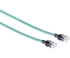 Mercodan Kabelis sieciowy RJ-45, Cat.6a, U/UTP, LSZH, Slim, žalia, 0.25 m (371926002)