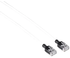 Mercodan Tinklo kabelis RJ-45, Cat.6a, U/UTP, LSZH, Slim, balta, 15 m (371929150)