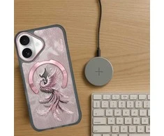Dėklas Nimmy Magnetic Fantasy Animal MagSafe skirtas Apple iPhone 16 rose aukso spalvos