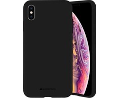 Dėklas Mercury Mercury Silicone Samsung A21 A215 juoda / juoda
