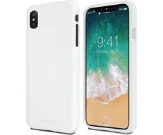 Dėklas Mercury Soft Apple iPhone Xs Max baltos spalvos